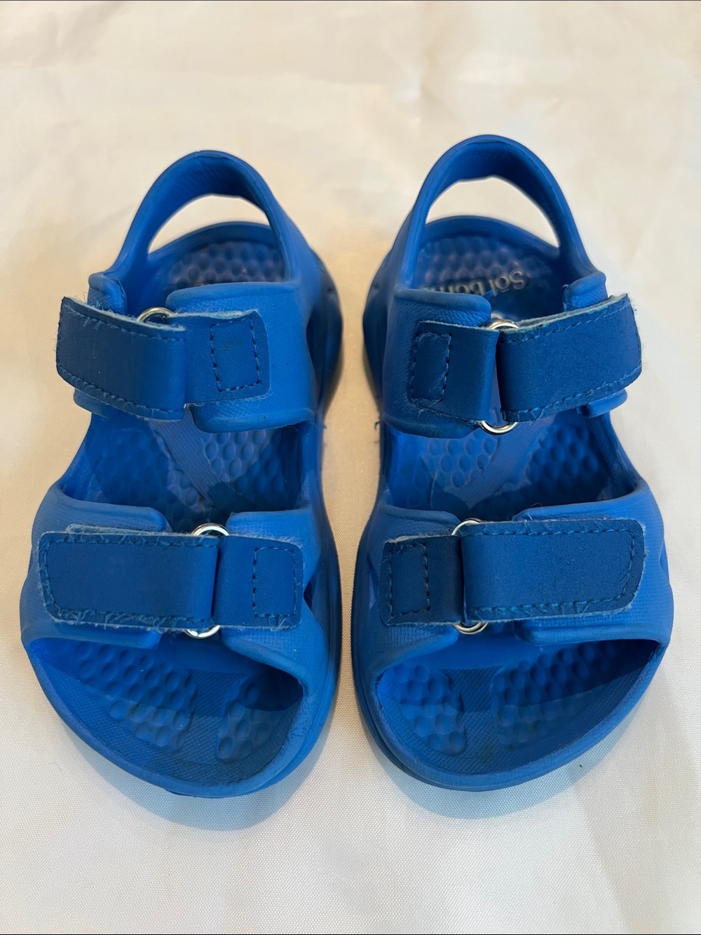 “Bundle 10/$13” Sol Borne toddler size 7 sandals Blue Adjustable Velcro Sandals